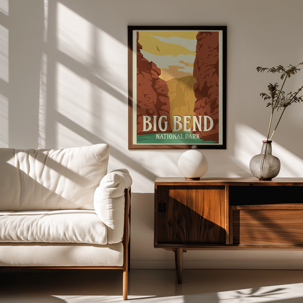 Big Bend National Park Travel Print Poster